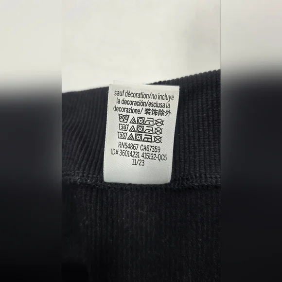 Victoria’s Secret PINK Roll Top Leggings Women's Small Black NWOT - Picture 11 of 11